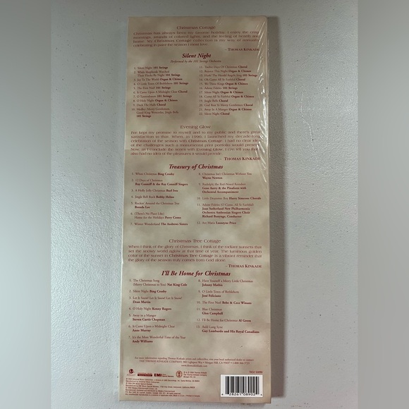 Package of 3 Thomas Kinkade Chrismas Music CDs- NWT - Picture 3 of 4